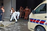 Keadaan di lokasi kejadian pada Isnin.