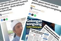 Laporan Sinar Harian berkaitan isu program songsang berkenaan. 