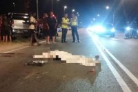 Lokasi nahas berkenaan. - Foto IPD Kulai