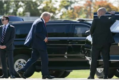 Perkhidmatan Rahsia Amerika Syarikat mengubah laluan konvoi Trump selepas penemuan objek mencurigakan di Lapangan Terbang Antarabangsa Palm Beach. Foto Agensi
