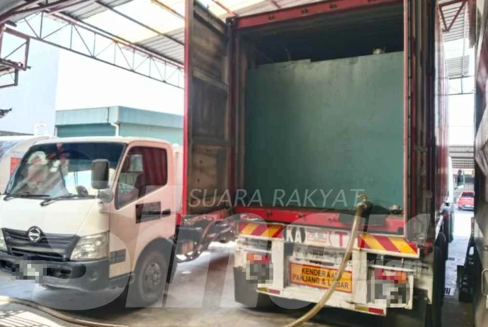 Pemeriksaan lanjut mendapati kenderaan itu telah diubah suai struktur badannya bagi tujuan penyimpanan diesel dalam kuantiti besar.