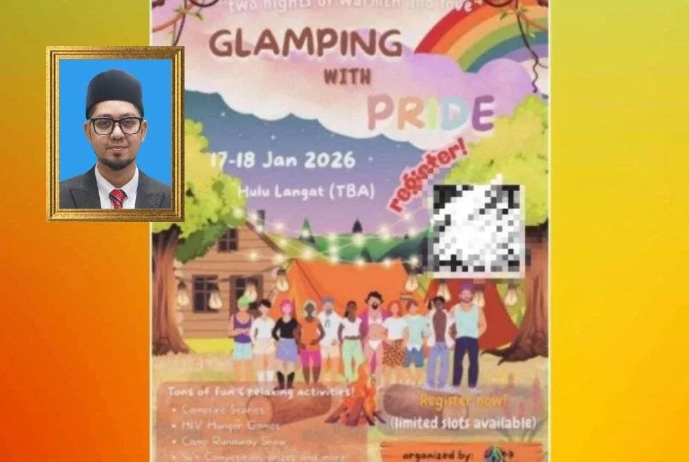 DALAM konteks Glamping with Pride, isu sebenar bukanlah terhad kepada pilihan peribadi, tetapi penzahiran simbolik di ruang awam. Gambar kecil: DR MOHAMAD RAZIF