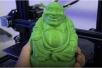 Patung Shrek yang salah anggap sebagai patung Budha
