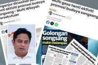 Laporan Sinar Harian berkaitan isu program songsang berkenaan. Gambar kecil: Mohammad Fahmi