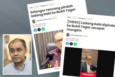 Laporan Sinar Harian berhubung cadangan ladang babi dipindah ke Bukit Tagar secepat mungkin - Gambar kecil (Randolph Jerimiah)