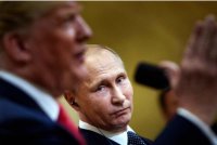 Donald Trump dan rakan sejawatannya di Rusia, Vladimir Putin sering digambarkan sebagai pemimpin autoritarian yang menggugat kestabilan dunia.