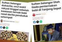 Laporan Sinar Harian berhubung titah Sultan Selangor berkenaan isu penternakan babi. 