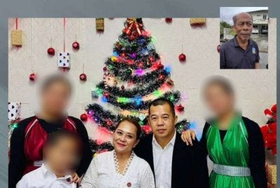 Mangsa lelaki, Andy Roy Anak Junran, merupakan guru besar di Sekolah Kebangsaan (SK) Sebangki, manakala isterinya, Angelin Kibin, bertugas sebagai jururawat di Hospital Sri Aman bersama tiga anak mereka. Gambar kecil: Kibin