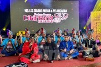 Dikir barat dipersembahkan sempena majlis sidang akhbar. Foto SINAR HARIAN/ADILA SHARINNI WAHID