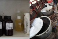 Minuman herba disyaki tidak berdaftar dengan KKM dan peralatan yang digunakan disyaki untuk menghasilkan minuman herba.