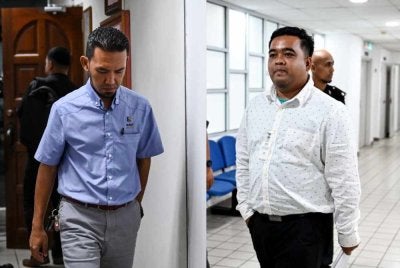 Syarikat East Rock Ajil yang diwakili pengurusnya iaitu Muhammad Zulfikri (kiri) dan seorang jurutera, Ahmad Zulhairi (kiri) masing-masing didenda RM25,000 dan RM20,000 selepas mengaku membenarkan PATI masuk atau tinggal di dalam premis mereka.