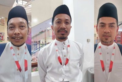 Dari kiri; Fadzlullah, Megat Hazeq dan Yuskairi.