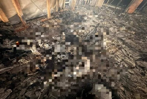 Mangsa ditemui rentung dalam kebakaran empat kilang di Olak Lempit di Banting pada Khamis.