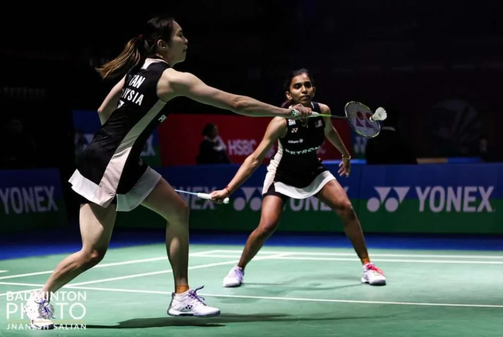 Pearly-Thinaah bakal berdepan gandingan Jepun, Yuki Fukushima-Mayu Matsumoto pada aksi separuh akhir esok. Foto: BAM 