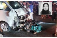 Seorang wanita maut dilanggar pemandu van warga Thailand. 