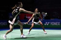 Pearly-Thinaah bakal berdepan gandingan Jepun, Yuki Fukushima-Mayu Matsumoto pada aksi separuh akhir esok. Foto: BAM 