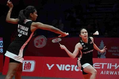 Pearly-Thinaah bakal berdepan pasangan Jepun, Yuki Fukushima–Mayu Matsumoto yang menghuni ranking keenam dunia di separuh akhir esok. Foto: Agensi