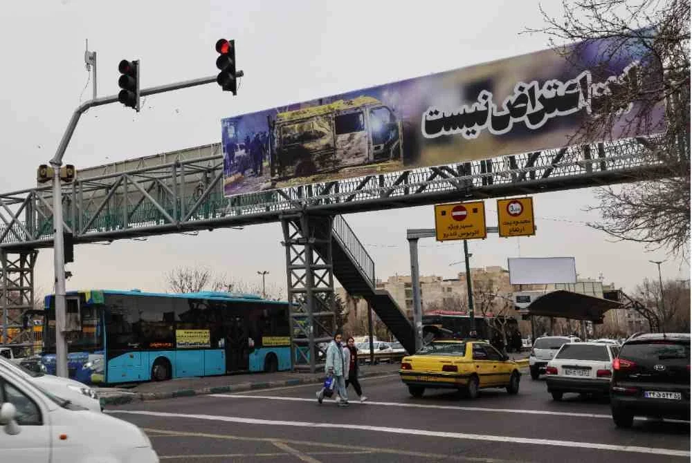Suasana kembali tenang di Teheran. Foto AFP