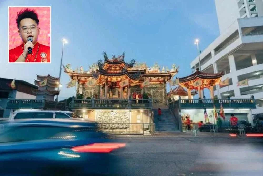 Cadangan yang dikemukakan bukan untuk menukar keseluruhan nama Jalan Pantai Bersih, sebaliknya hanya memulihkan nama asal ‘Dragon Temple Lane’ bagi laluan sepanjang kira-kira 300 meter sahaja. Gambar kecil: Zhen Feng