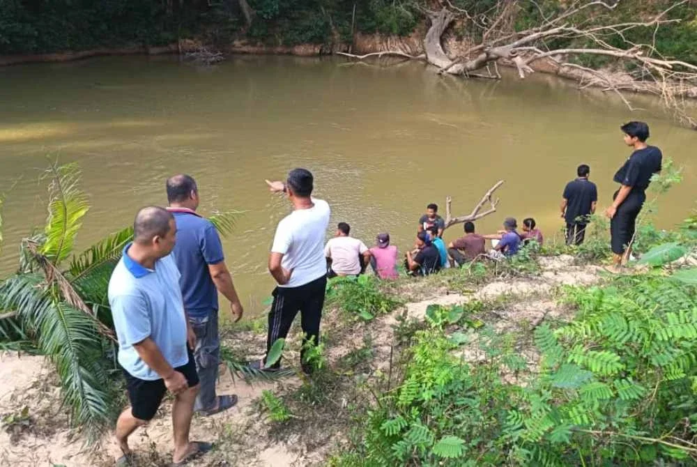 Lokasi di mana Mohamad Fakarudin dikhuatiri lemas di Sungai Relai, RKT Kesedar Lebir 1 di Gua Musang.