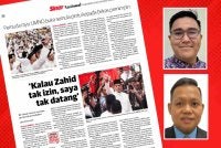 Penganalisis politik berpendapat langkah membawa kembali figura berpengaruh ke dalam radar parti adalah satu strategi politik bagi memulihkan semula imej UMNO. Gambar kecil: Mohamad Hafis (atas) dan Mujibu.