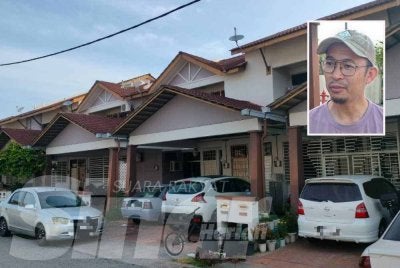 Tinjauan Sinar Harian di kediaman Allahyarham mendapati pintu rumah berkunci serta tidak berpenghuni. Gambar kecil: Syahrizal