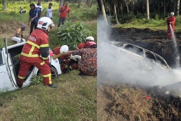 Tiga individu termasuk dua kanak-kanak lelaki disahkan meninggal dunia dalam kemalangan membabitkan dua kereta di Jalan Sungai Kob.