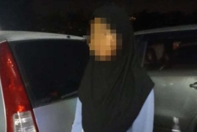 Seorang remaja perempuan berusia 13 tahun berdepan detik cemas selepas dipercayai dilarikan individu tidak dikenali di Seksyen 25, Shah Alam pada Ahad. Foto tular 