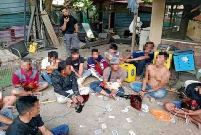 Antara individu ditahan terdiri daripada warga tempatan dan asing dalam serbuan dijalankan.