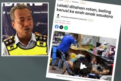 Laporan Sinar Harian dan Ketua Polis Daerah Petaling Jaya, Asisten Komisioner Shamsudin Mamat (kiri)