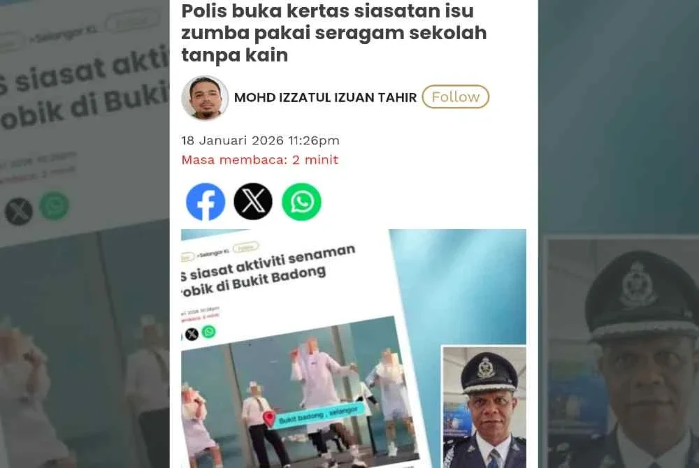 Laporan Sinar Harian pada 18 Januari 2026.
