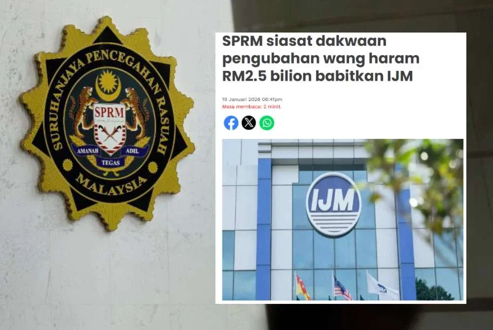 SPRM merakam keterangan sembilan individu termasuk dua pihak berkepentingan bagi membantu siasatan dakwaan membabitkan IJM Corporation Bhd (IJM) berhubung skim pengubahan wang haram berjumlah RM2.5 bilion.