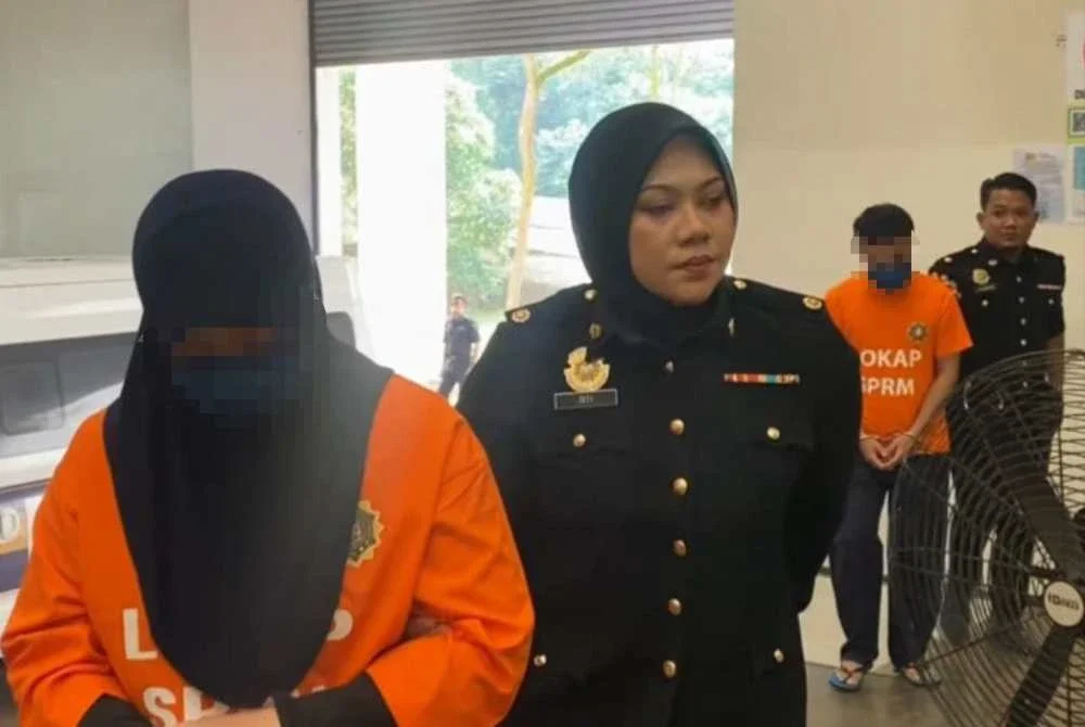 Suspek direman selama lima hari sehingga 24 Januari depan. Foto SPRM Pahang