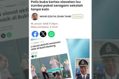 Laporan Sinar Harian pada 18 Januari 2026.