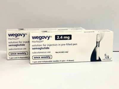 Wegovy (semaglutide) dos 2.4 miligram, suntikan mingguan keluaran Novo Nordisk, digunakan sebagai rawatan pengurusan berat badan berasaskan preskripsi untuk individu yang hidup dengan obesiti atau lebihan berat badan mengikut penilaian doktor.