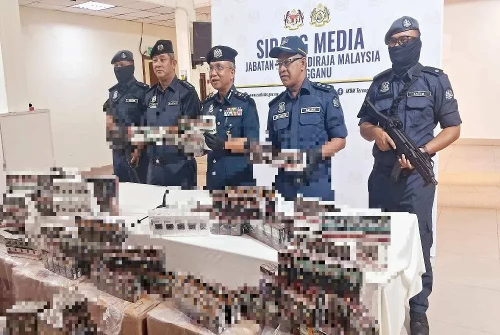 Antara rokok seludup yang dirampas dalam operasi pihak berkuasa.