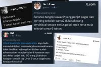 Antara tangkap layar hantaran pengguna media sosial sebaik pengumuman mengenai Rancangan Pendidikan Negara 2026-2035.