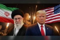Pemimpin Tertinggi Iran, Ayatollah Ali Khamenei (kiri) dan Trump. Foto Agensi