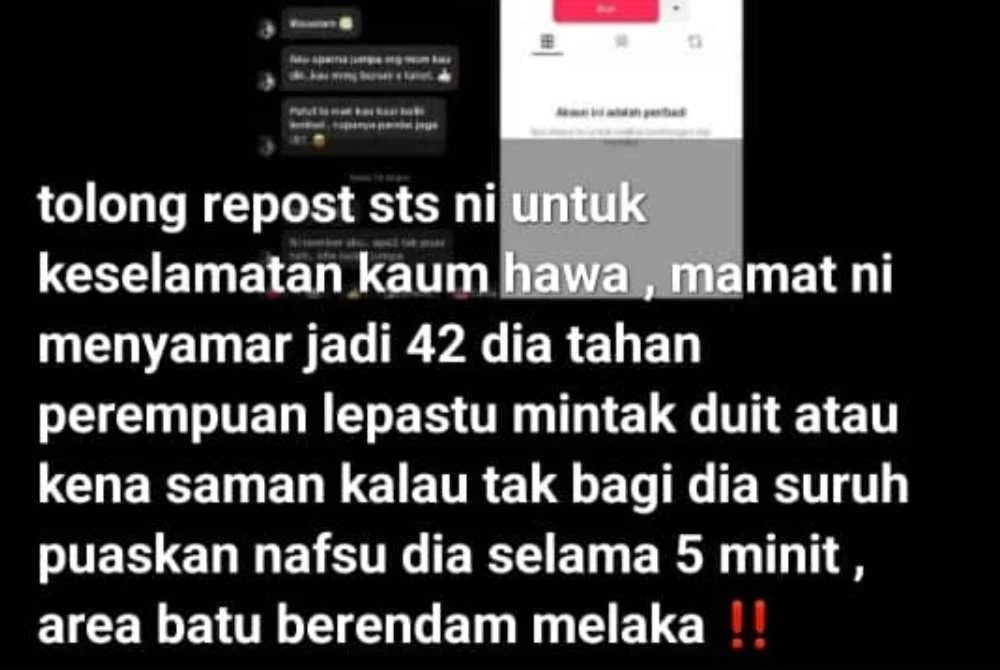 Kegiatan lelaki itu terbongkar selepas mangsa membuat laporan polis sejurus kejadian.