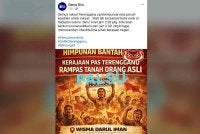 Poster tular yang dikongsikan Tengku Haphiz di laman sosialnya pada Khamis.