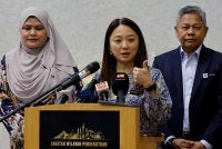 Hannah bercakap pada sidang media mengenai penganjuran Bazar Ramadan 2026 di Wilayah Persekutuan Kuala Lumpur di Menara Seri Wilayah pada Jumaat. Foto Bernama