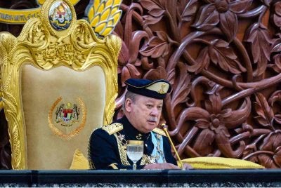 Sultan Ibrahim berkenan menyampaikan Titah Diraja pada Istiadat Pembukaan Mesyuarat Pertama Penggal Kelima Parlimen ke-15 pada 19 Januari lalu. Foto Bernama