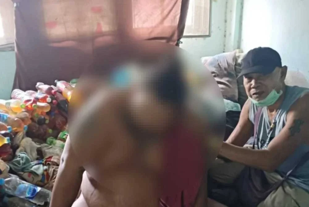 Lelaki berkenaan dikatakan gagal turun ke bawah rumahnya susulan komplikasi penyakit. Foto Channel 8