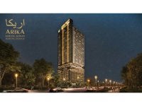 Perspektif Bangunan Arika dengan Gerbang Islam LED tertinggi. 