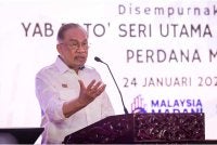 Anwar ketika menyampaikan ucapan di Majlis Perasmian Bangunan Baharu Hospital Seberang Jaya pada Sabtu.