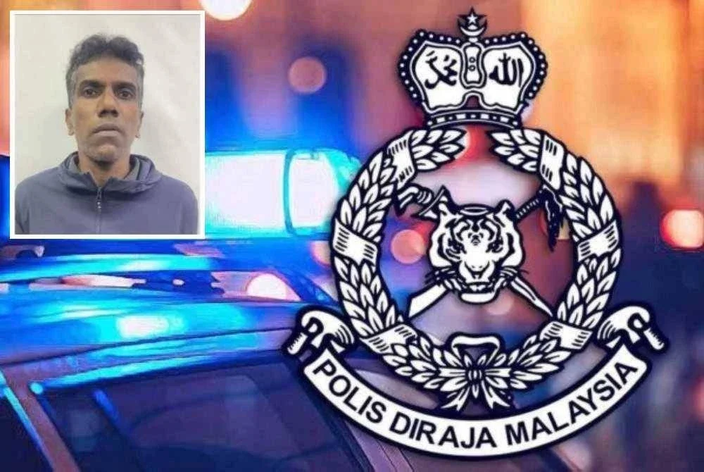 Suspek (gambar kecil) melarikan diri ketika sedang mendapat rawatan di Hospital Sungai Bakap pada Jumaat lalu.