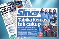 Laporan Sinar Harian mengenai keperluan Tabika Kemas bagi menampung sesi persekolahan tahun ini.