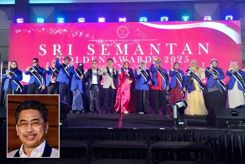 Seramai 12 individu menerima Anugerah Master Manager Sri Semantan dalam majlis penuh berprestij Sri Semantan Golden Awards 2025 di Shah Alam pada Ahad.Gambar kecil: Zuraidi