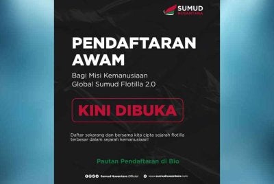 GSF 2.0 kini dibuka kepada orang ramai yang berminat untuk menjadi sukarelawan kemanusiaan ke Gaza.
