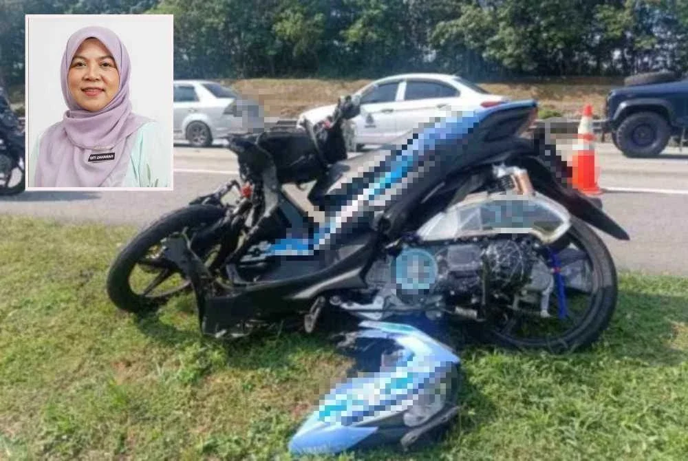 Penunggang motosikal dua kali lebih berisiko terlibat dalam kemalangan maut ketika keadaan cahaya rendah seperti pada waktu malam, senja atau subuh berbanding waktu siang. Foto hiasan (Gambar kecil: Siti Zaharah